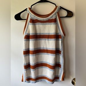 Vintage, striped freshman tank, size small